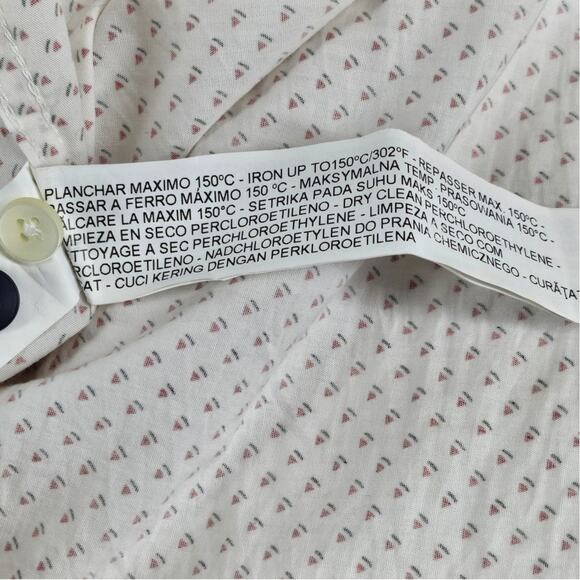 ZARA MAN PRINT EDITION SLIM FIT BUTTON-UP SHIRT WHITE SIZE SMALL NWT - Picture 10 of 12